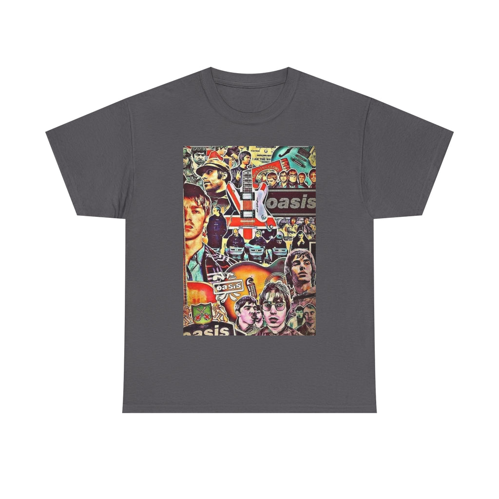 Oasis Collage T-Shirt – Retro Britpop Band Graphic Tee