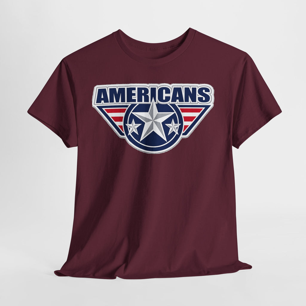 Americans Patriotic Star T‑Shirt — Red White Blue USA Graphic Tee