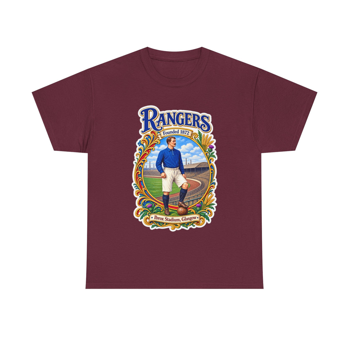 Rangers Retro Player Field Graphic Cotton T-Shirt