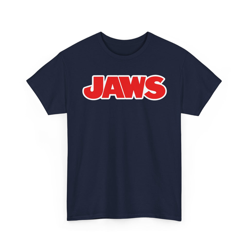 Jaws Logo Tee — Retro Red Movie Graphic T‑Shirt