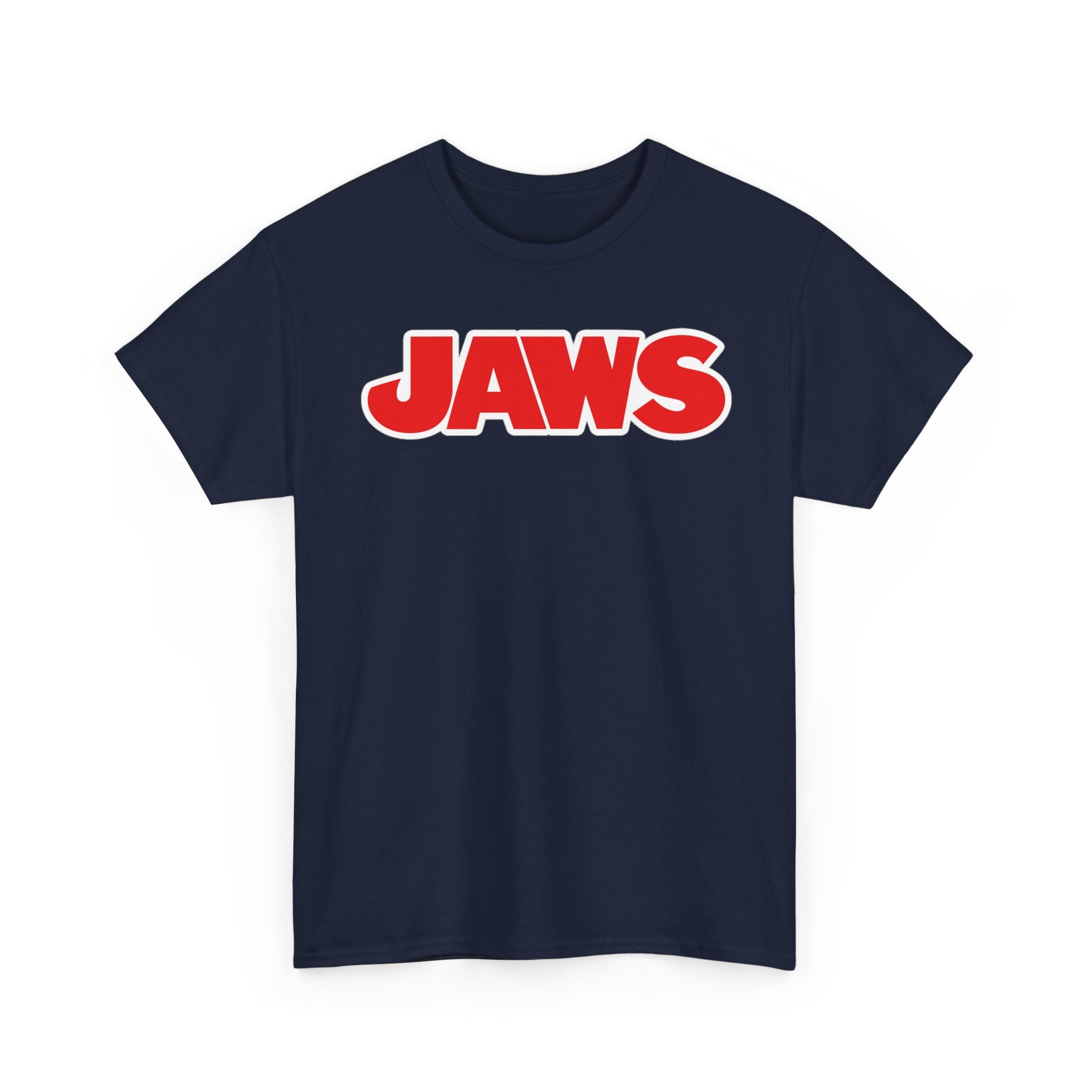 Jaws Logo Tee — Retro Red Movie Graphic T‑Shirt