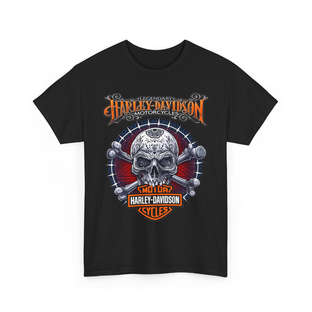 Harley-Davidson Skull Logo Cotton T‑Shirt