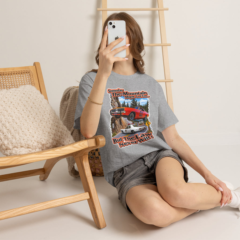 Dukes of Hazard Sometimes the Mountain Might Get ’Em But the Law Never Will Cotton T-Shirt