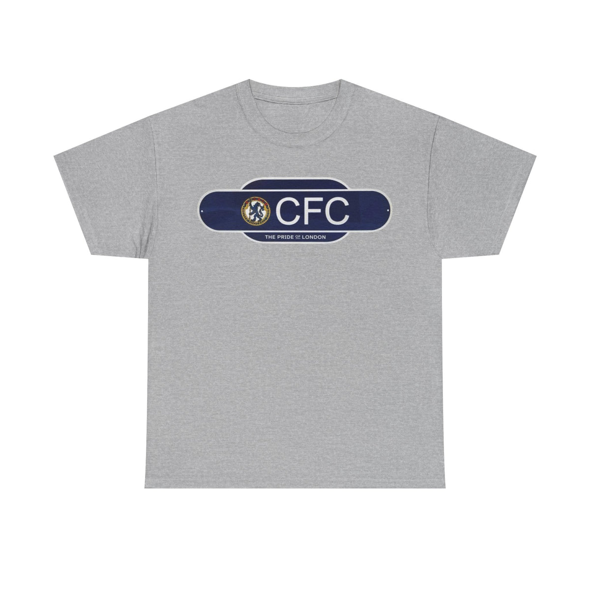 Chelsea Railway Sign Crest Logo T‑Shirt — Retro Football Badge Tee
