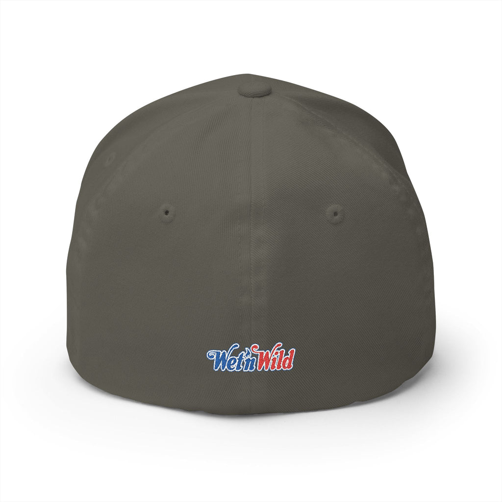 Wet 'n Wild Retro Embroidered Cap — Patriotic Red & Blue Retro Baseball Hat