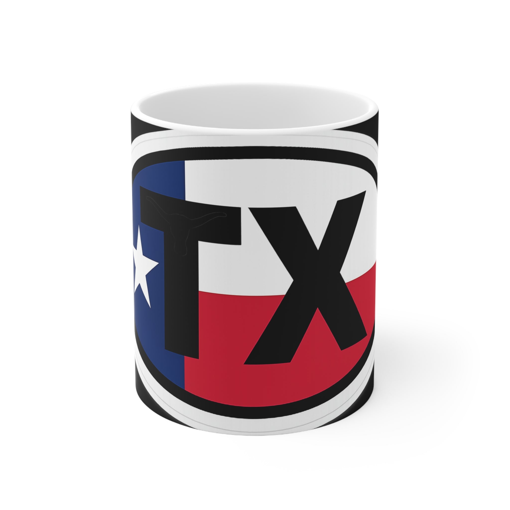TX Texas Flag Coffee Mug — 11oz & 15oz Ceramic Cup