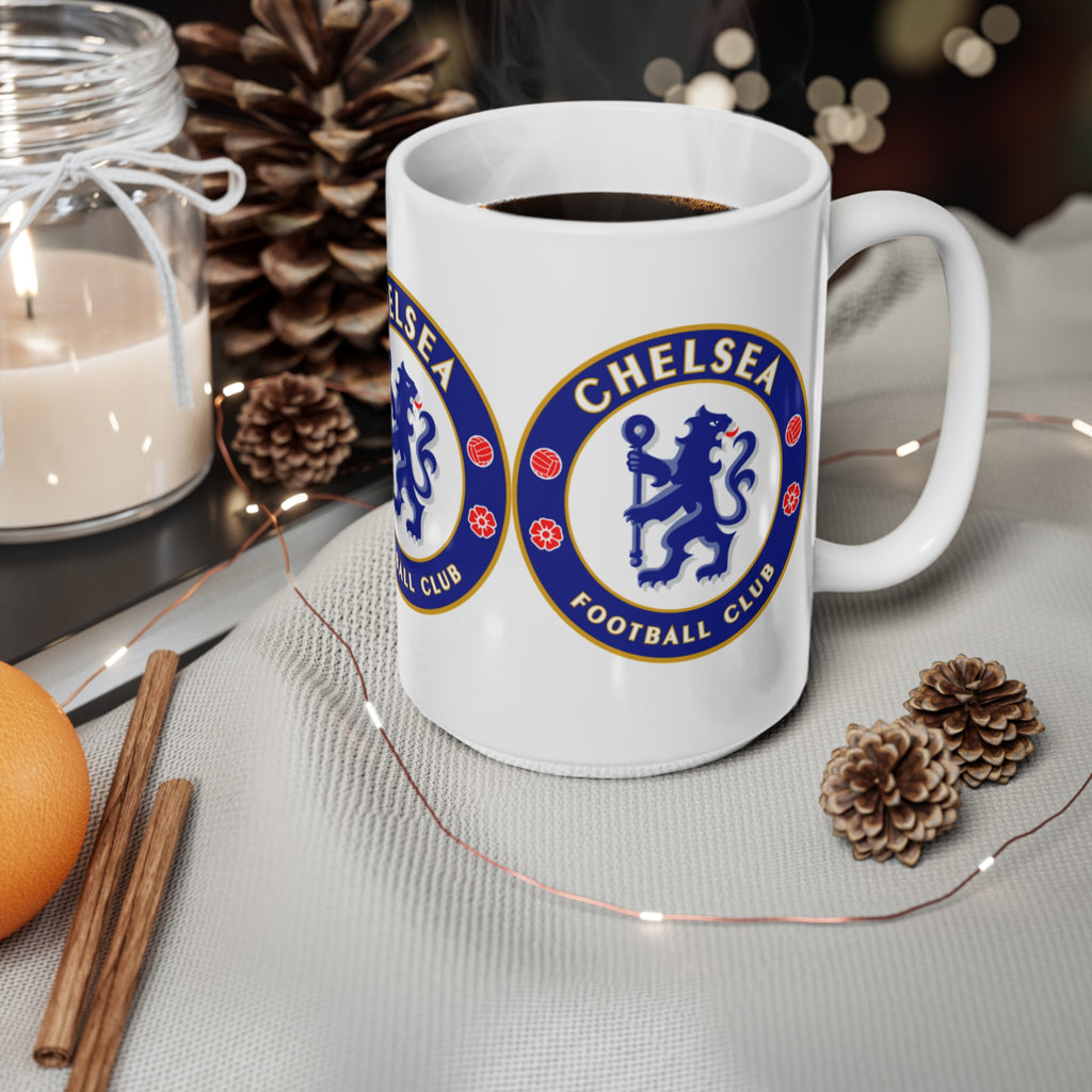Chelsea Football Club Logo Ceramic Coffee Mug — 11oz & 15oz