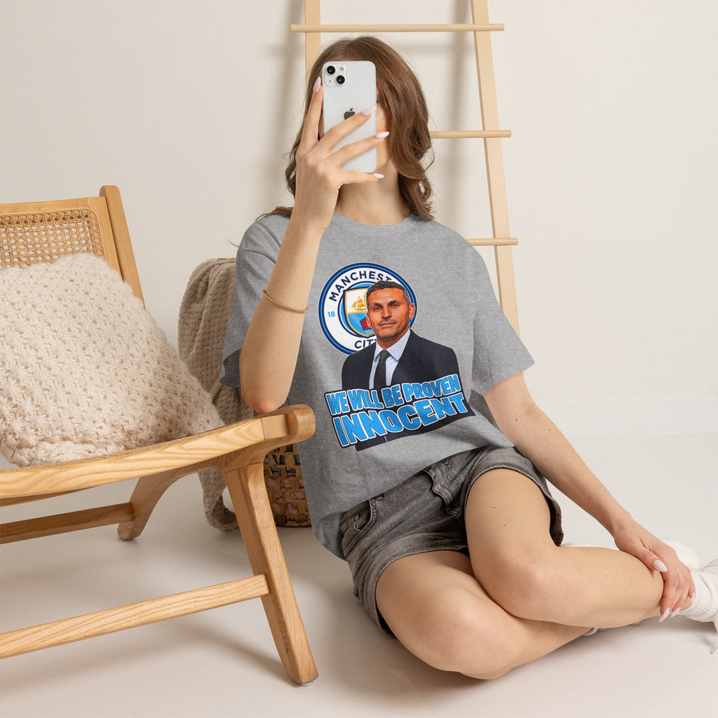 Manchester City “We Will Be Proven Innocent” Fan Cotton T-Shirt