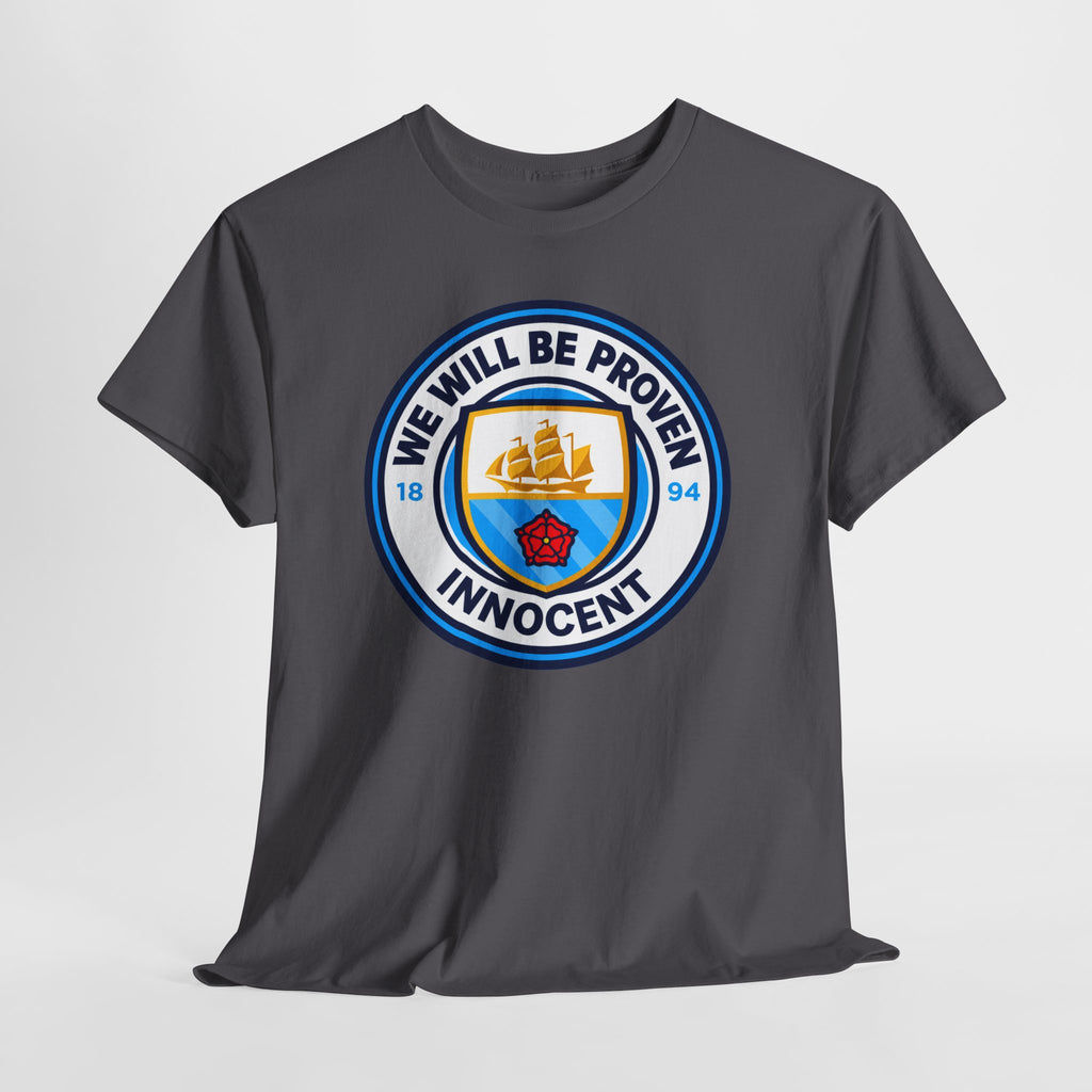“We Will Be Proven Innocent” Justice Manchester City Cotton T-Shirt