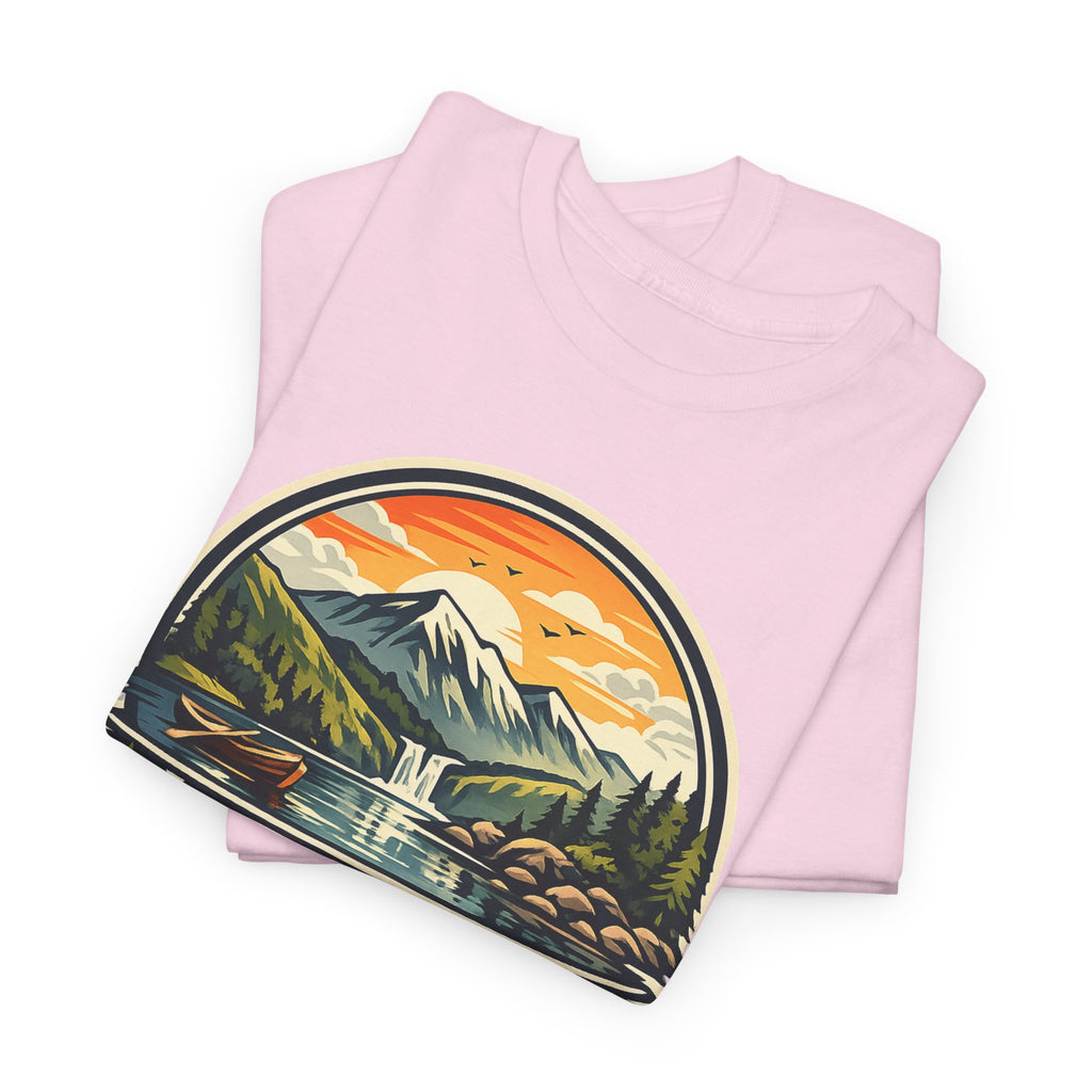 Lake District Graphic Tee — Scenic Mountain & Lake Camping Shirt