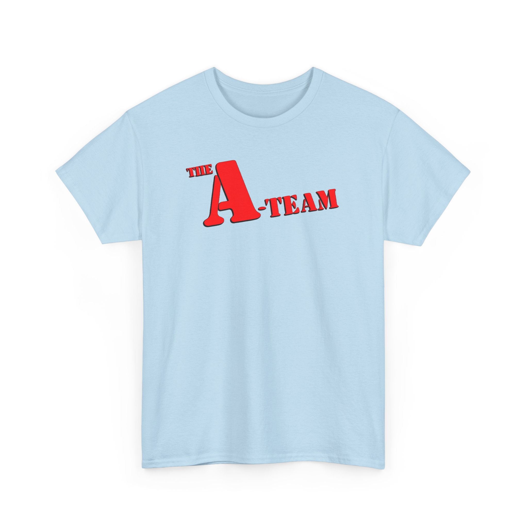 A-Team Graphic Tee — Retro Red Logo Vintage Crew T-Shirt