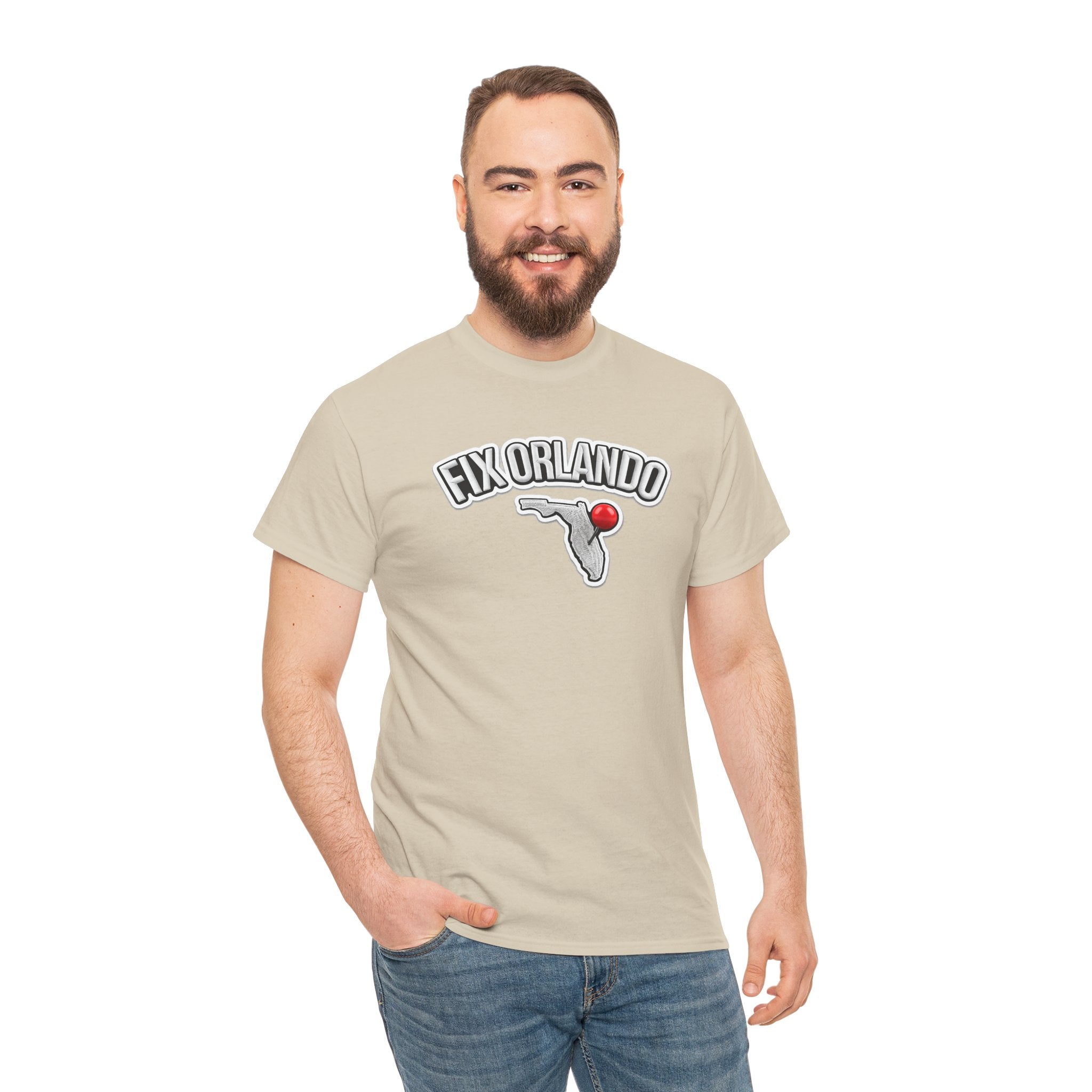 Fix Orlando T-Shirt — Florida Map with Bowling Pin Local Pride Tee