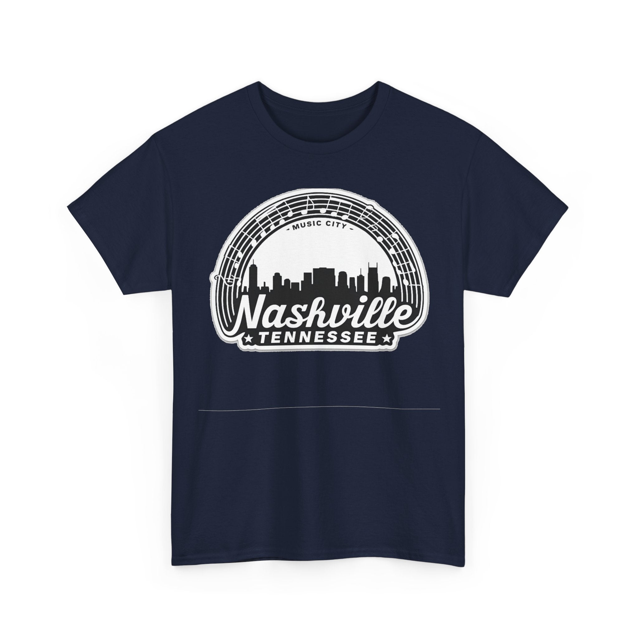 Nashville Tennessee Skyline Tee — Retro Music City Graphic Shirt