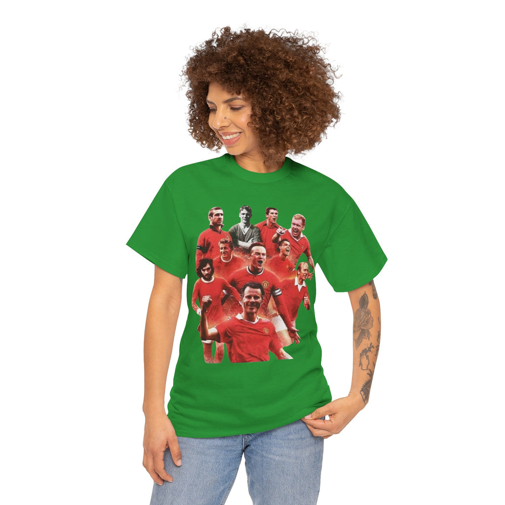 Manchester United Legends T‑Shirt — Retro Team Collage Football Tee