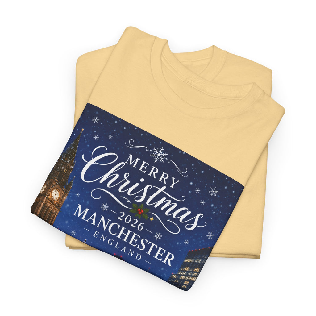 Manchester Christmas Tee — Merry Christmas 2026 Holiday T‑Shirt