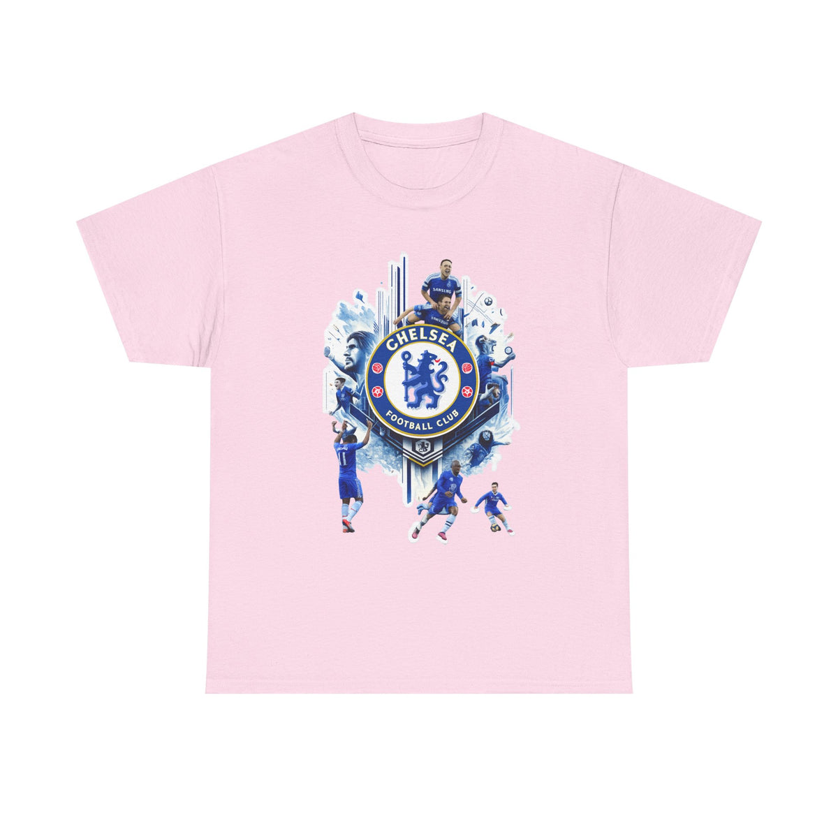 Chelsea FC Crest Players T-Shirt — Blue Football Fan Tee