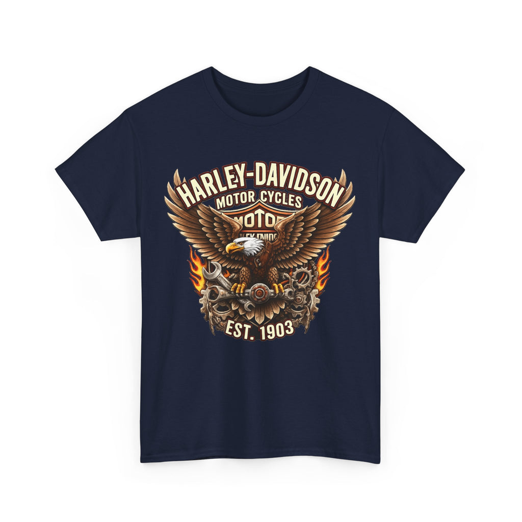 Harley-Davidson Eagle Flame Tee — Retro Motorcycle Graphic T-Shirt