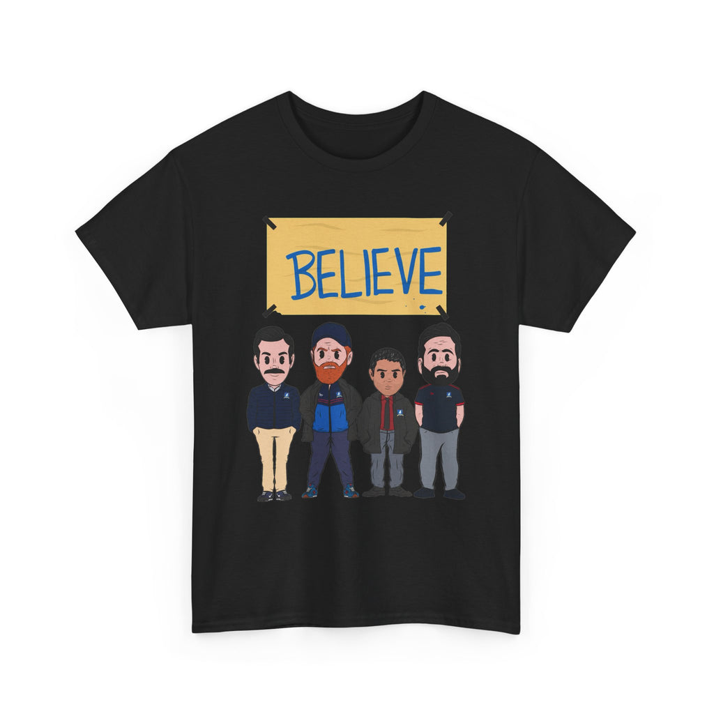 Ted Lasso Inspired Believe Cartoon Band Cotton T-Shirt