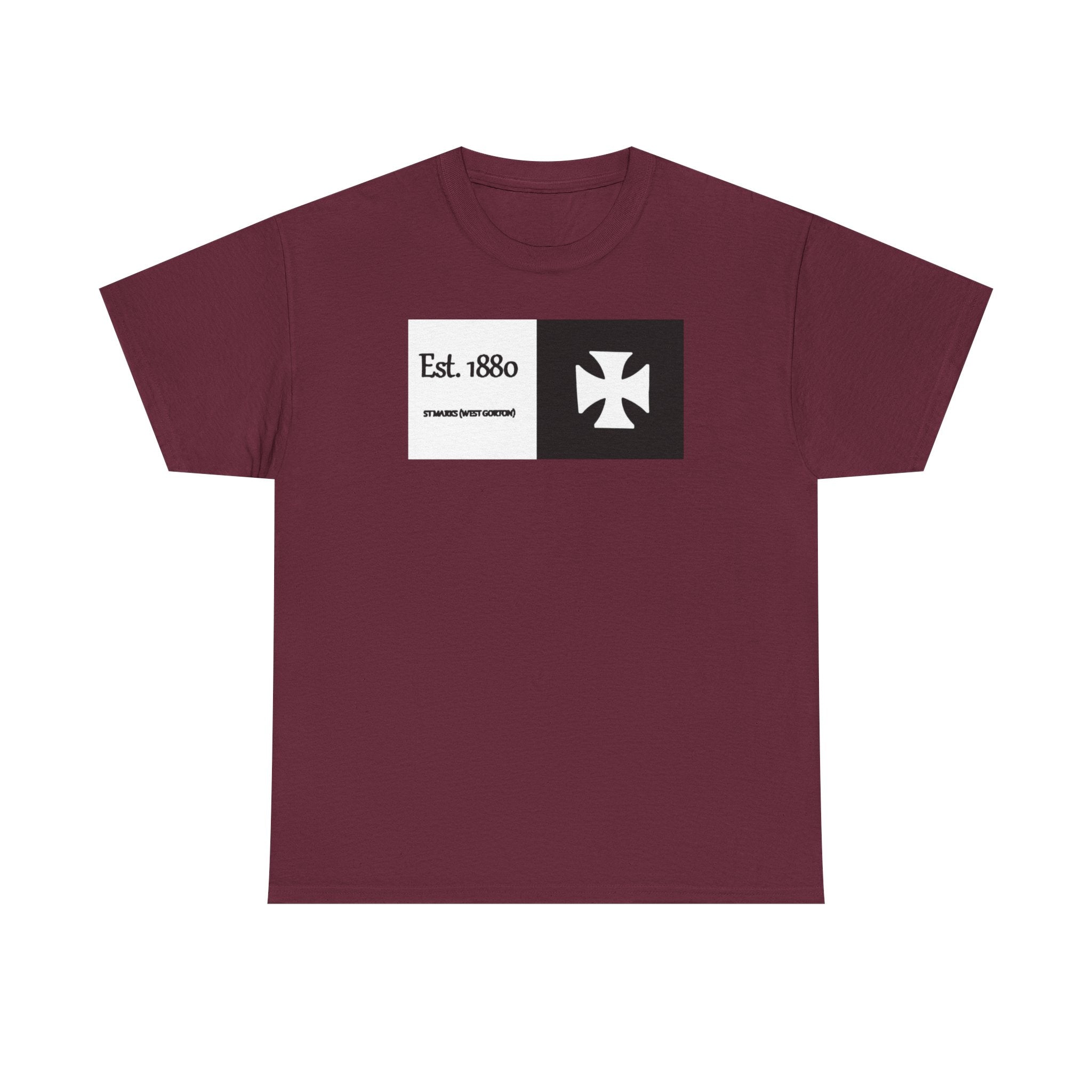 ST Mark's West Gorton (Manchester City) Est. 1880 Cross Logo T-Shirt