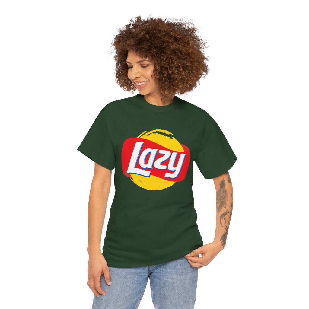 Lazy Logo T‑Shirt — Retro Snack-Inspired Graphic Tee