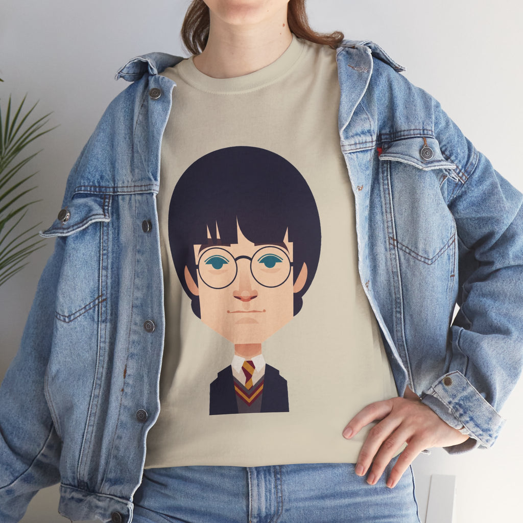 Harry Potter Wizard School Boy Cartoon Cotton T-Shirt