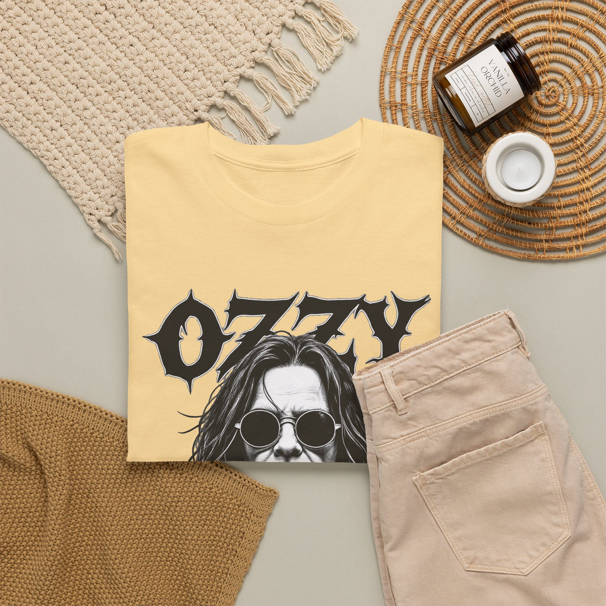 Rock Legend Graphic Tee — "Ozzy" Memorial 1948–2025