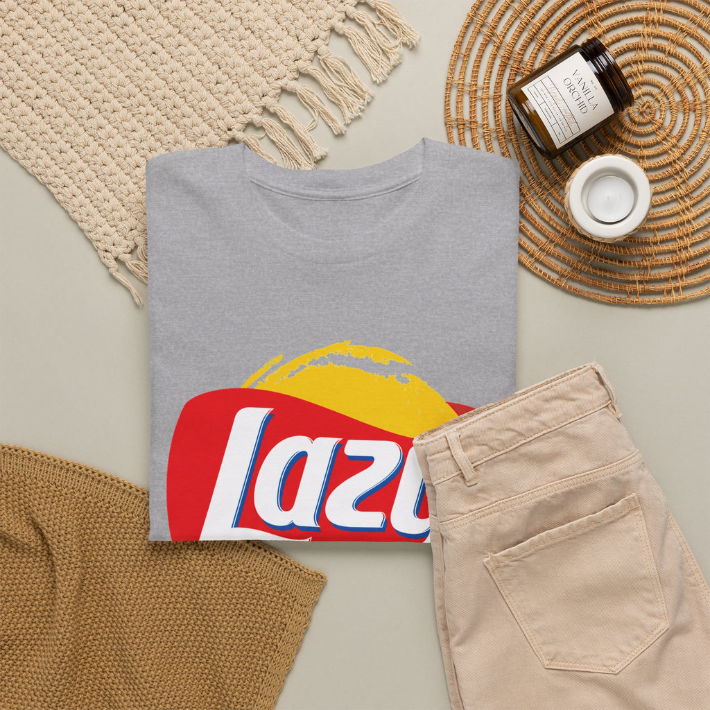 Lazy Logo T‑Shirt — Retro Snack-Inspired Graphic Tee
