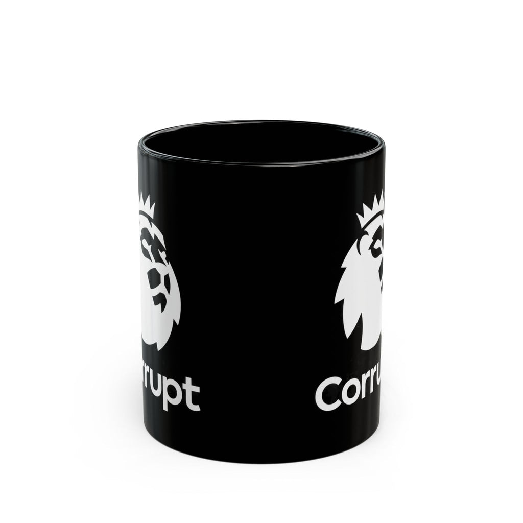 Premier League Corrupt Lion Logo Black Mug — 11oz/15oz Coffee Cup