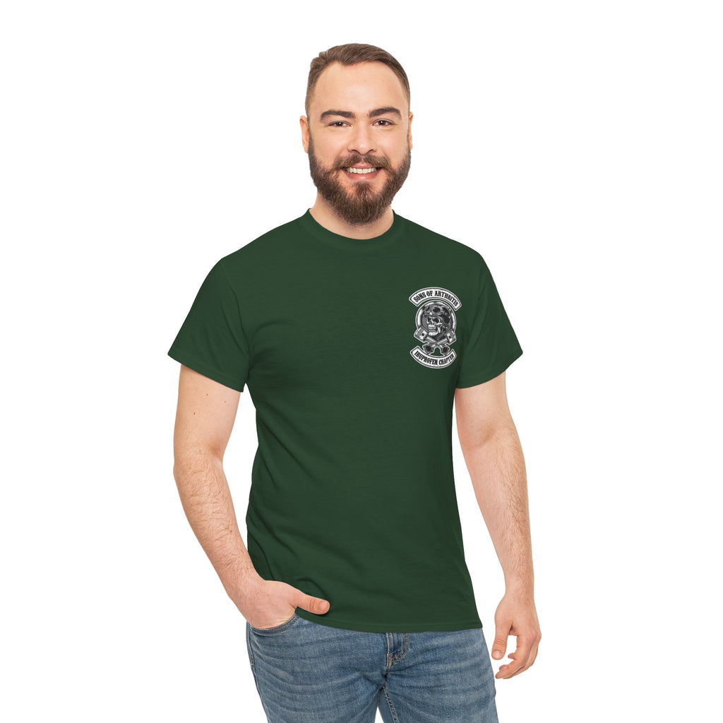 Sons of Arthritis Tee — Humorous Biker Skull "Ibuprofen Chapter" T-Shirt