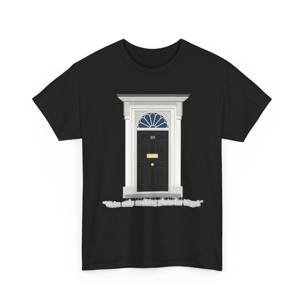 Doorway Graphic Tee — 'With Only a Knocking, who will be Might?' Black T‑Shirt