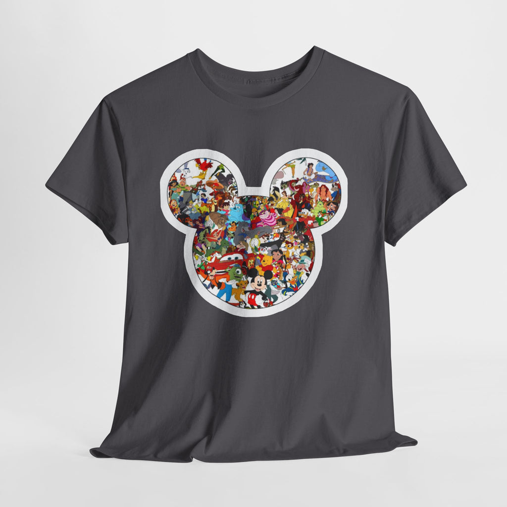 Mickey Collage T-Shirt — Vintage Disney Characters Graphic Tee