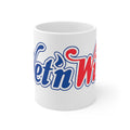 Wet'n Wild Retro Script Coffee Mug — Red & Blue Nostalgia Ceramic Cup (11oz/15oz)