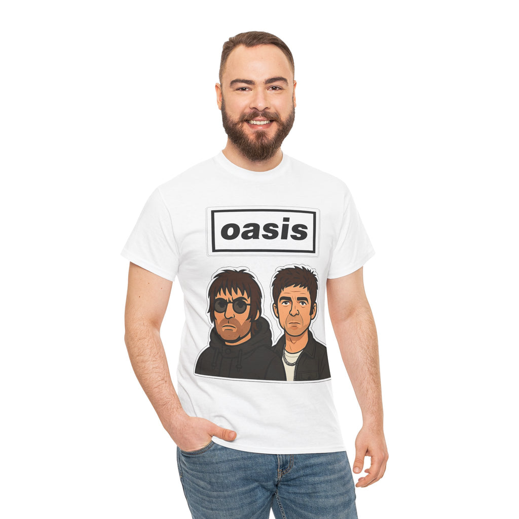 Oasis Inspired Unofficial Band Logo Tee — 'oasis' Graphic T-Shirt