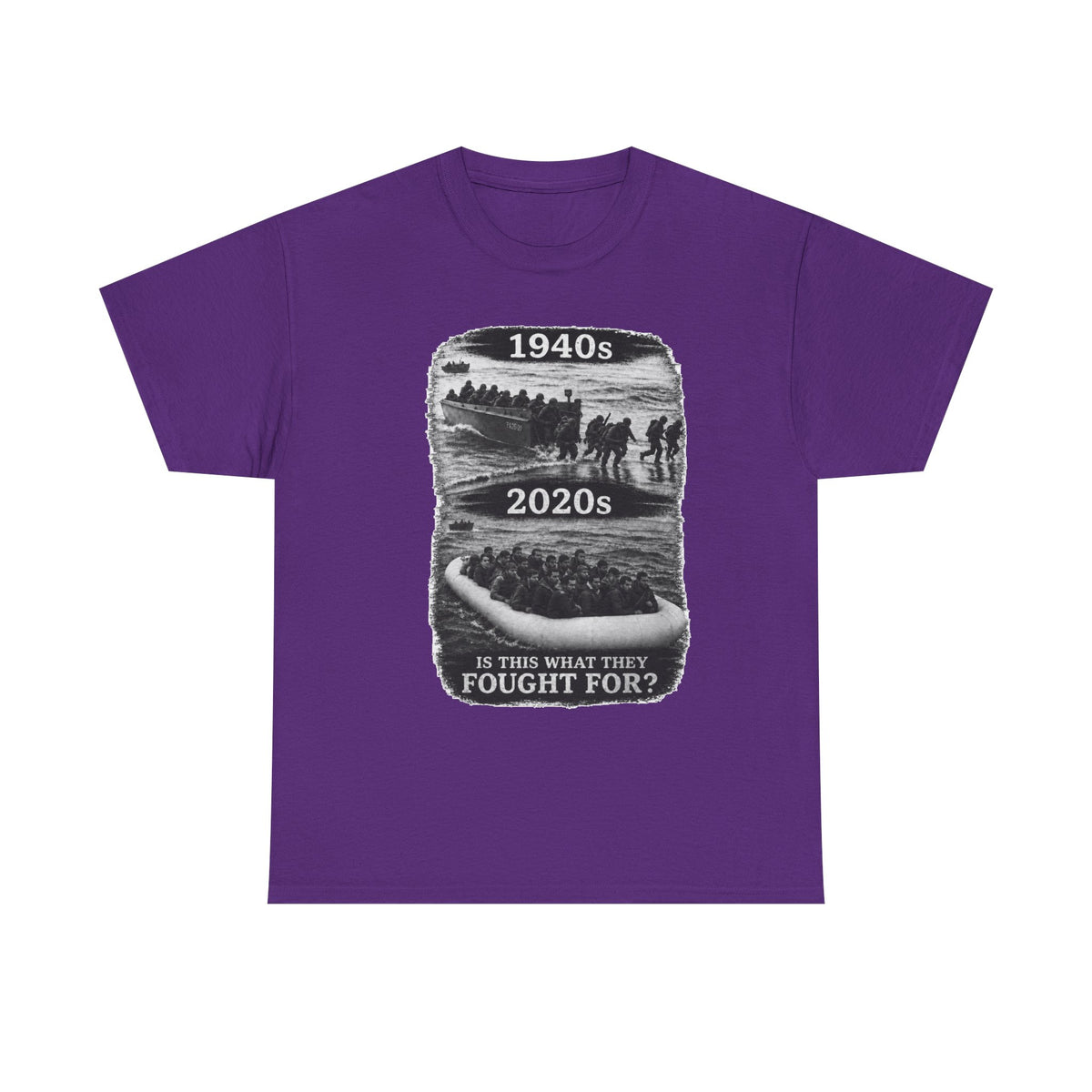 1940s vs 2020s Veterans Tribute Tee — "Is This What They Fought For?"