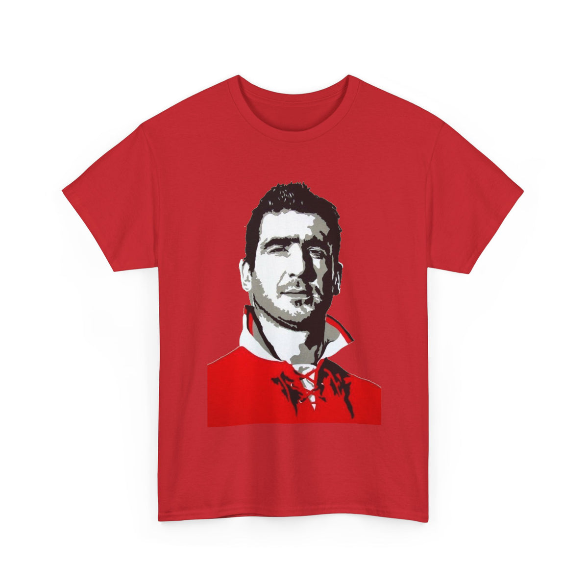 Eric Cantona Manchester United Legend Portrait Graphic CottonT-Shirt