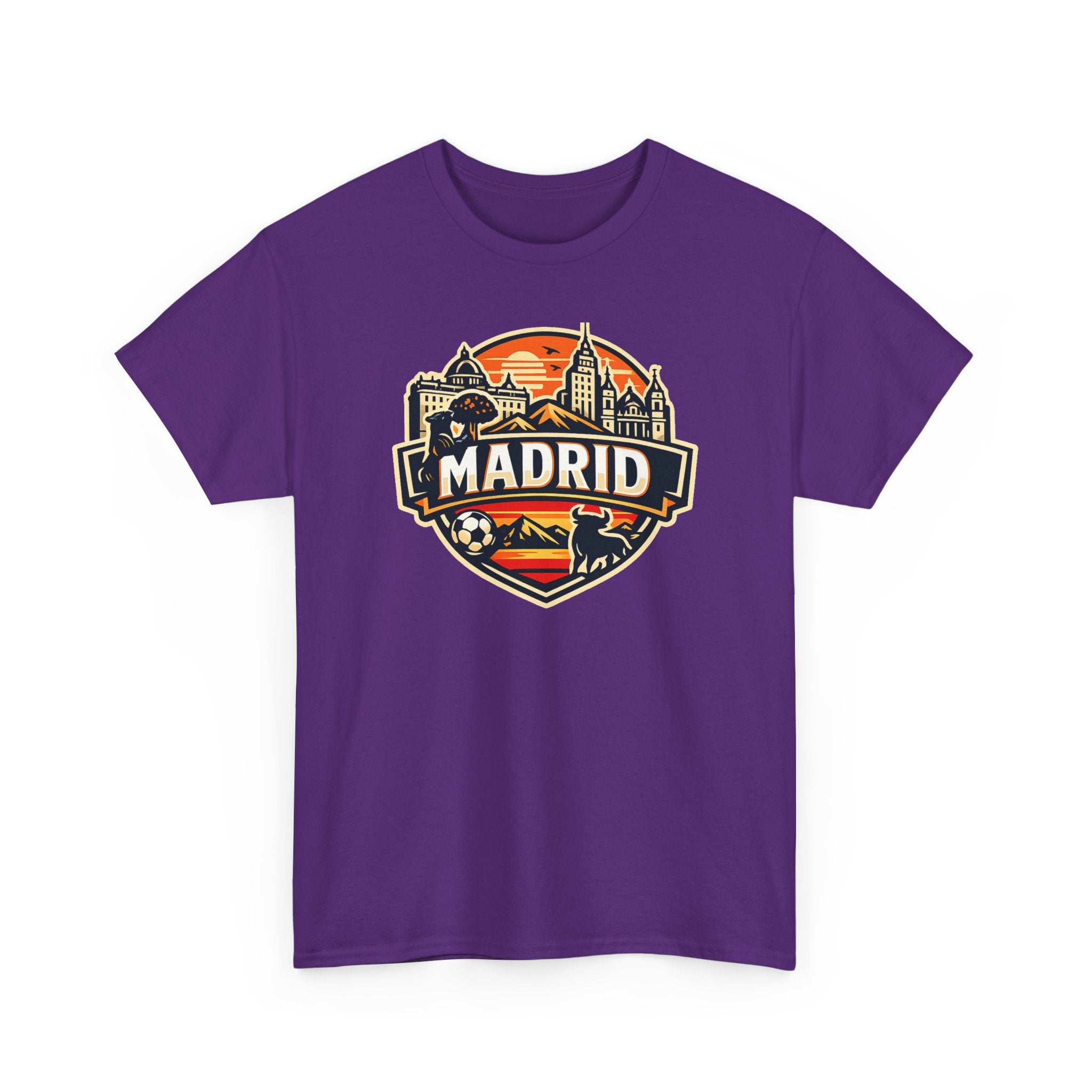 Madrid Skyline Soccer Crest T-Shirt
