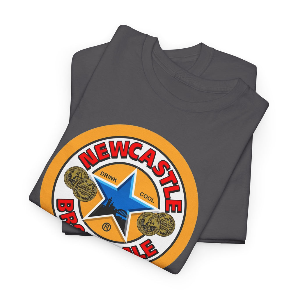 Newcastle Brown Ale Inspired Retro Logo Cotton T-Shirt