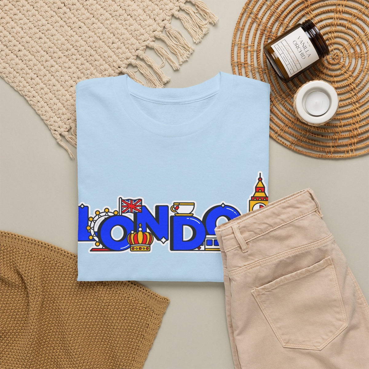 London Cityscape Tee — Illustrated London Landmarks Shirt