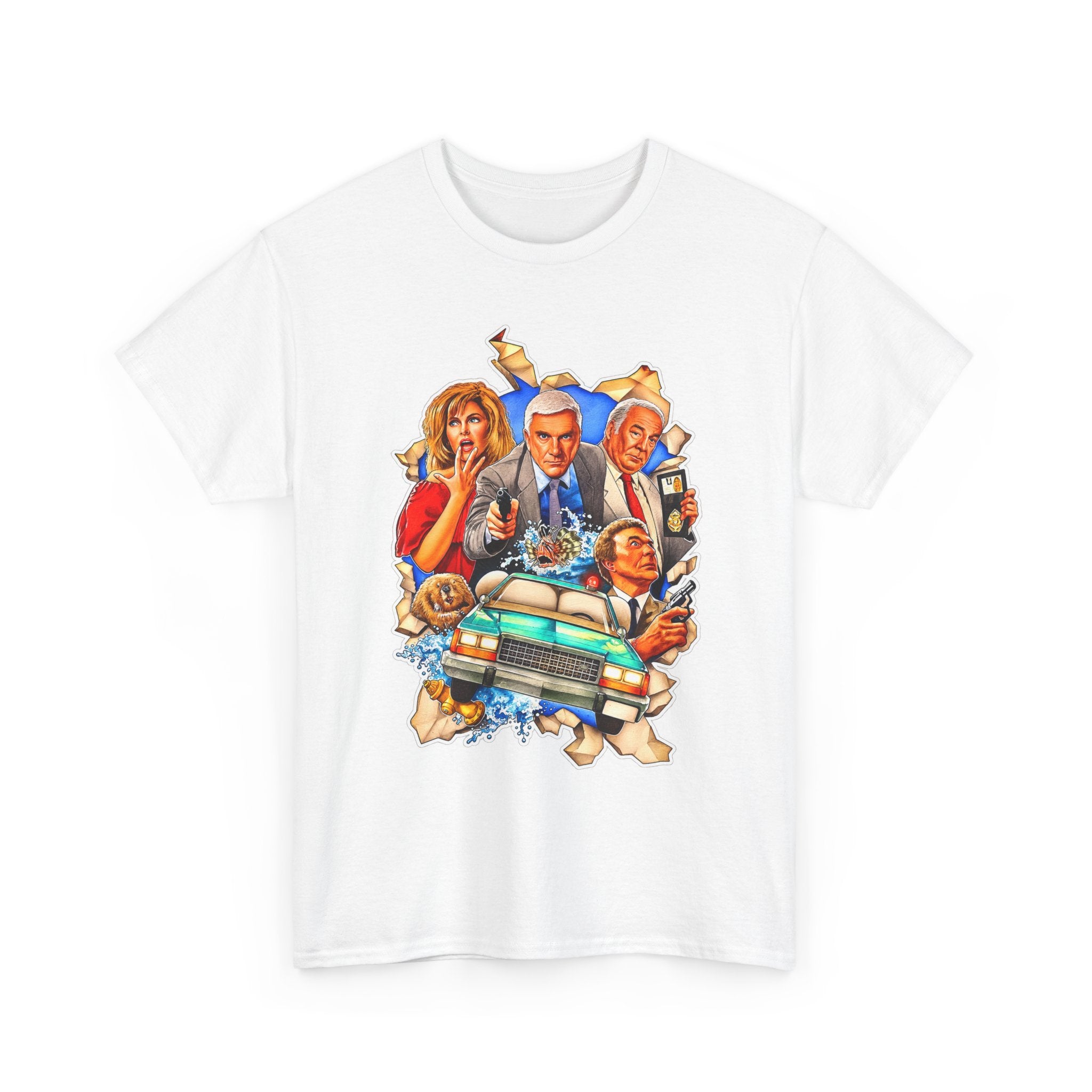The Naked Gun / Police Squad Crime Comedy Movie Poster Cotton T-Shirt