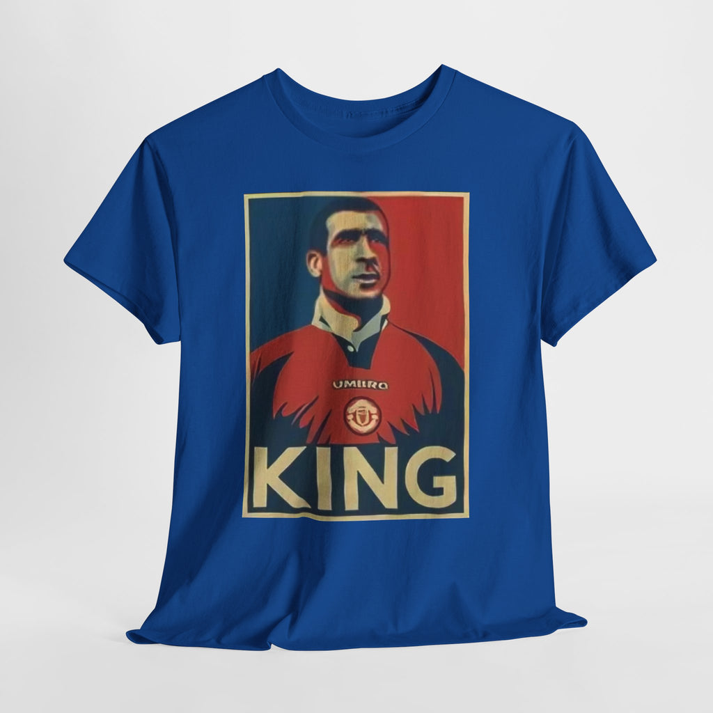 Eric Cantona King Manchester United Graphic Tee — Retro Sports Poster Football Shirt