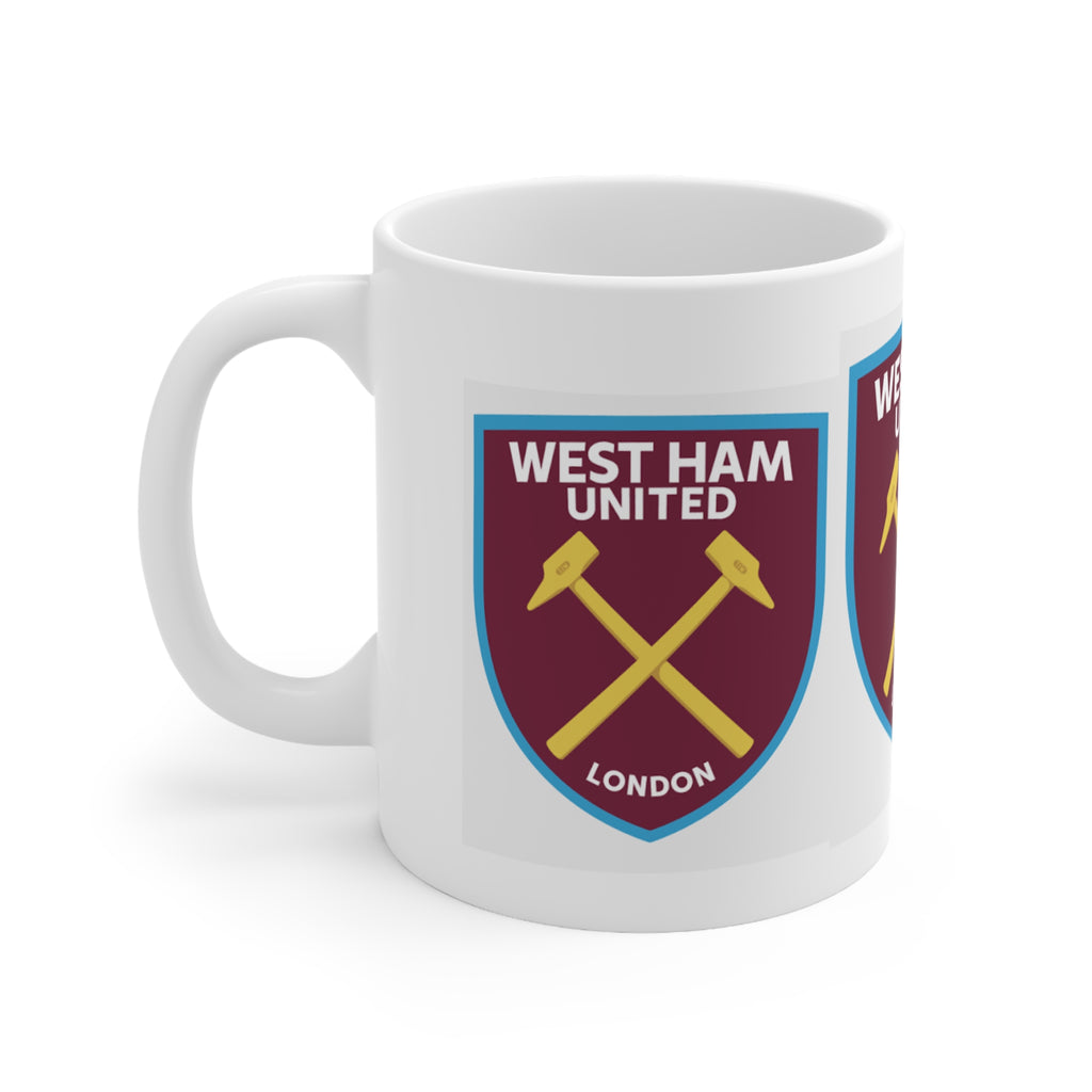 West Ham United Football Mug — Ceramic Coffee Cup (11oz & 15oz)