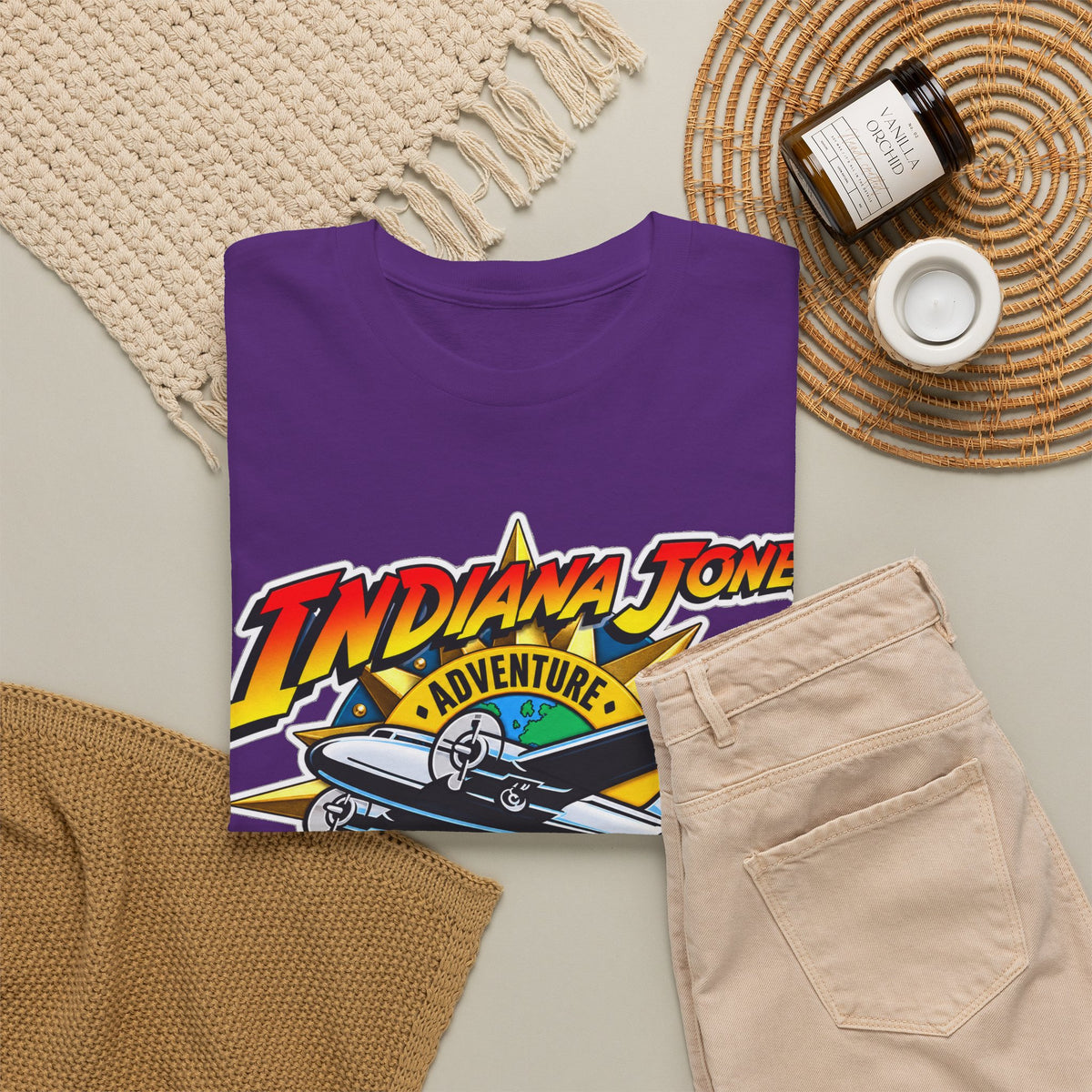 Indiana Jones Adventure Outpost Cotton T-Shirt / Tee