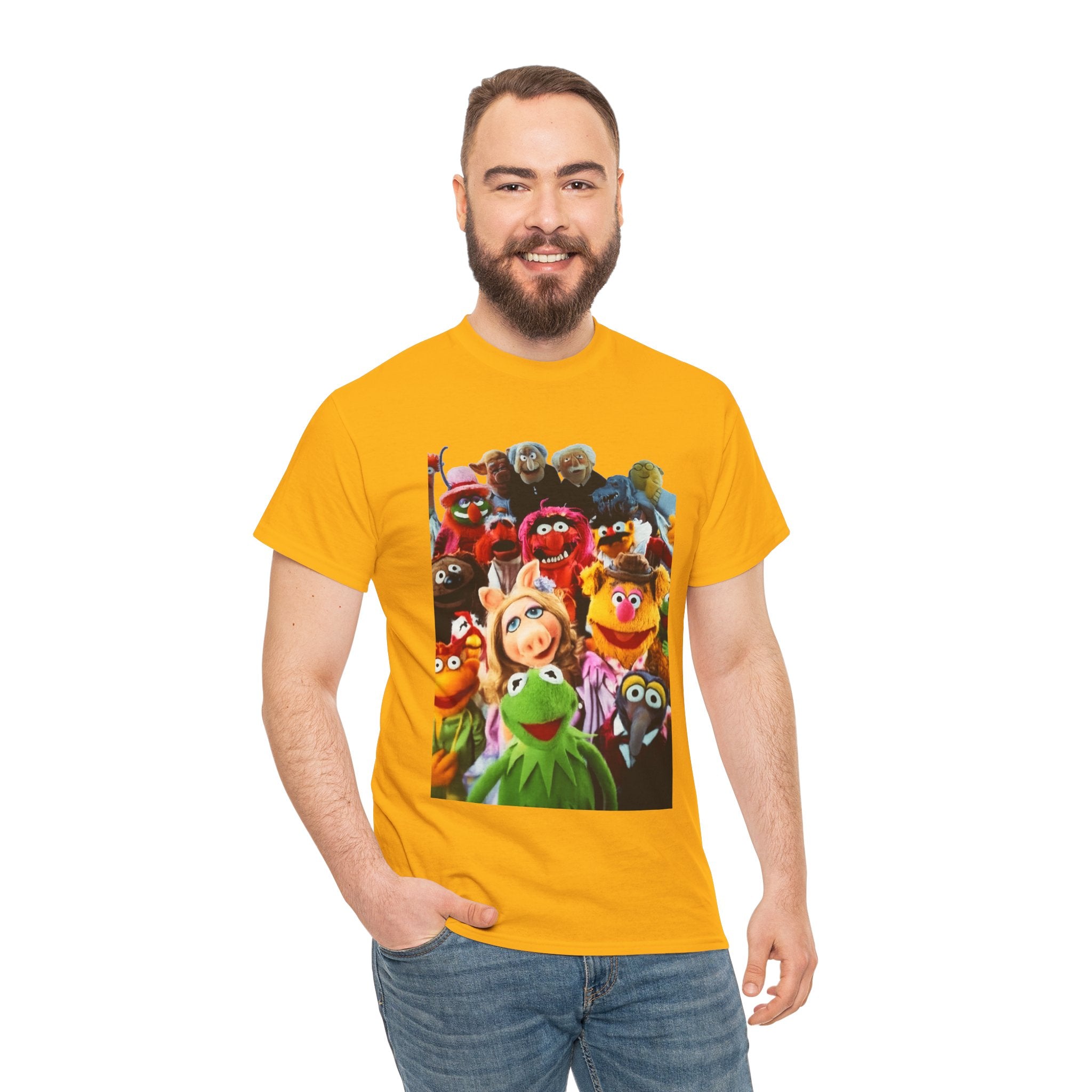 Muppets Puppet Ensemble Graphic Tee — Fun Family Cartoon Shirt