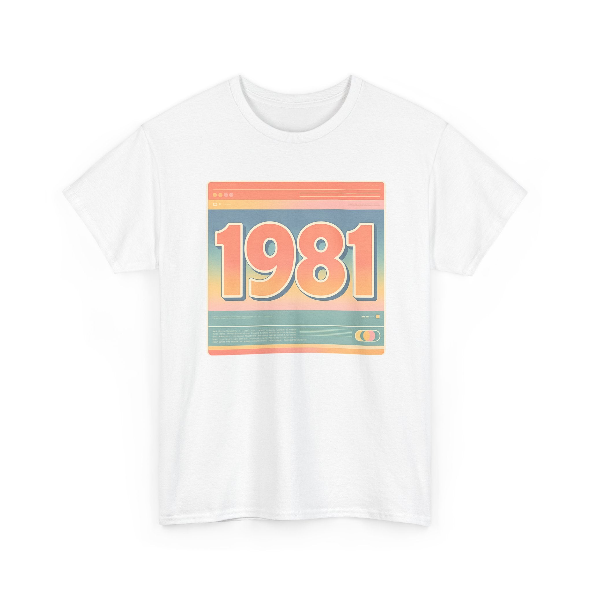 Vintage 1981 Retro Tee — 40th Birthday Gift Shirt