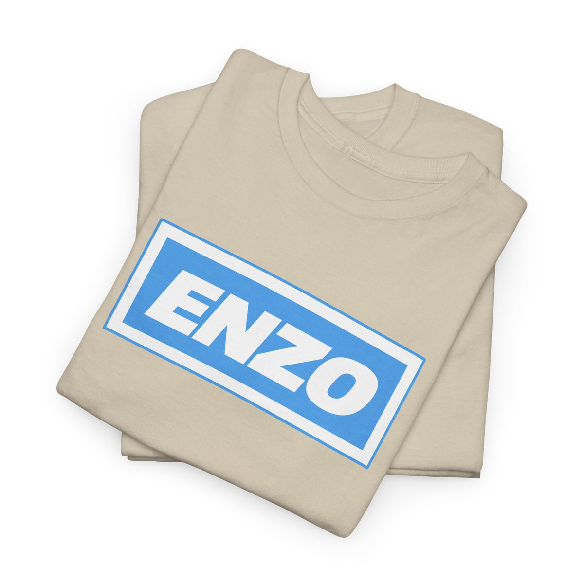 Enzo Man City Inspired Logo Tee — Classic Box-Logo Graphic T-Shirt
