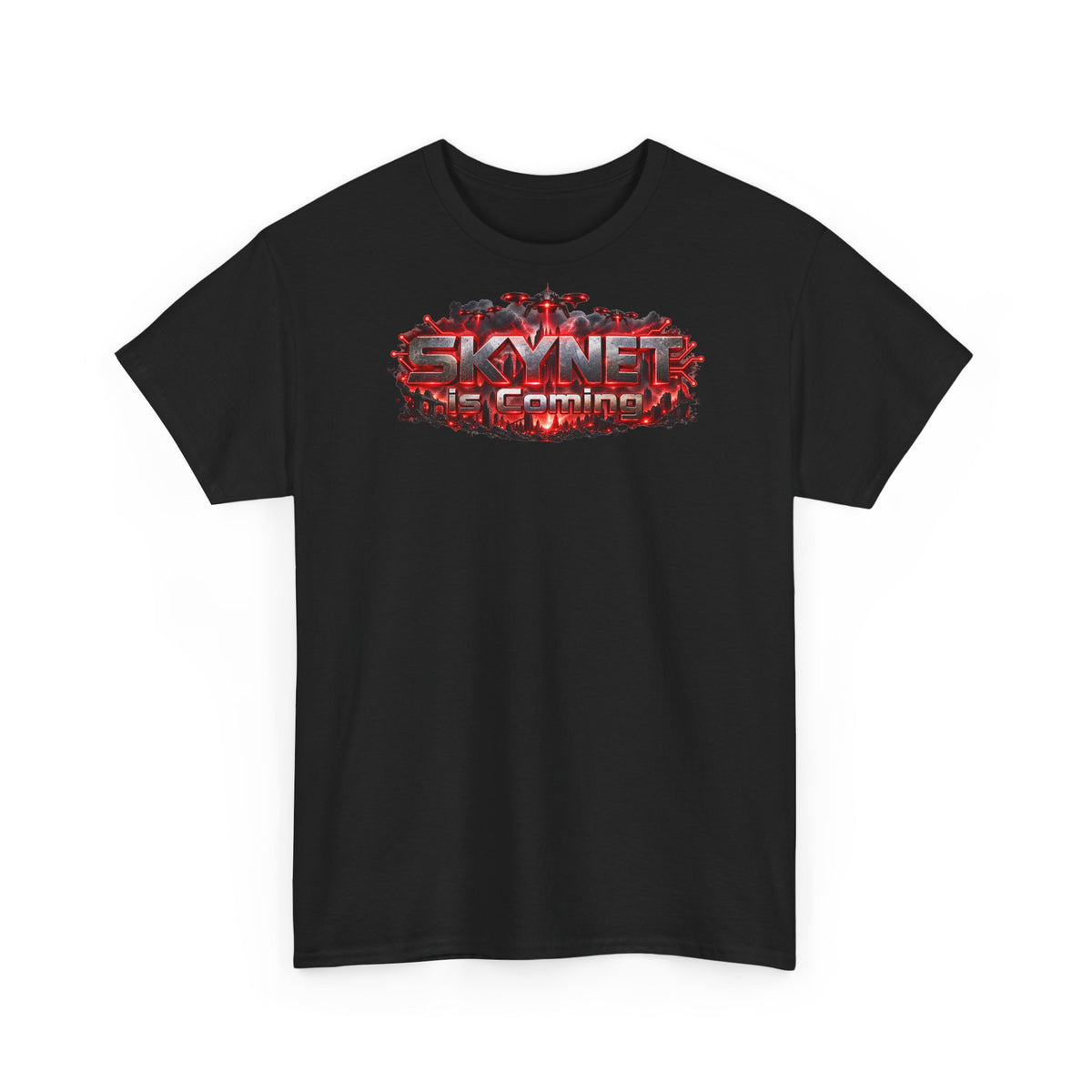 T-Shirt — 'Skynet Incoming / AI Will Destroy The World' Apocalyptic Graphic Tee