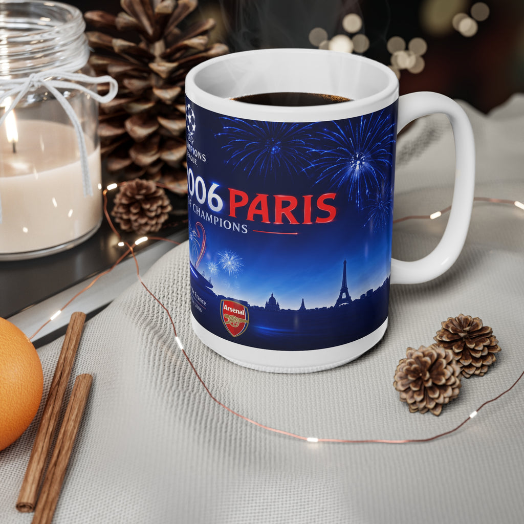 2006 UEFA champions League Final Programme Cover Inspired Commemorative Mug — 11oz/15oz Ceramic