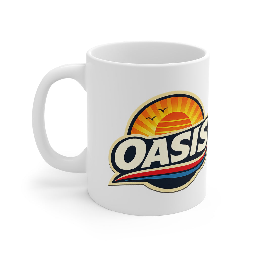 Oasis Sunrise Ceramic Mug — 11oz & 15oz Coffee Cup