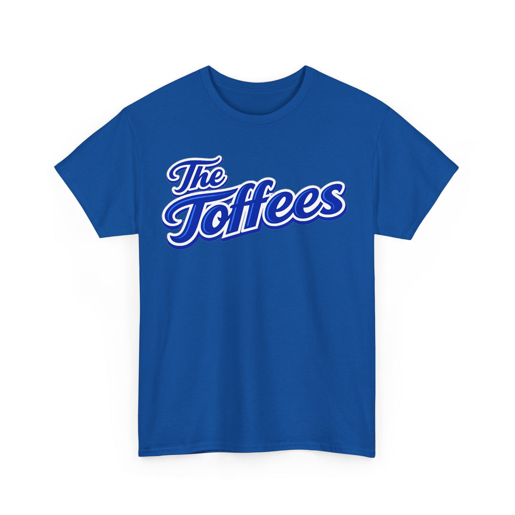 The Toffees Script Tee — Vintage Blue Logo T-Shirt