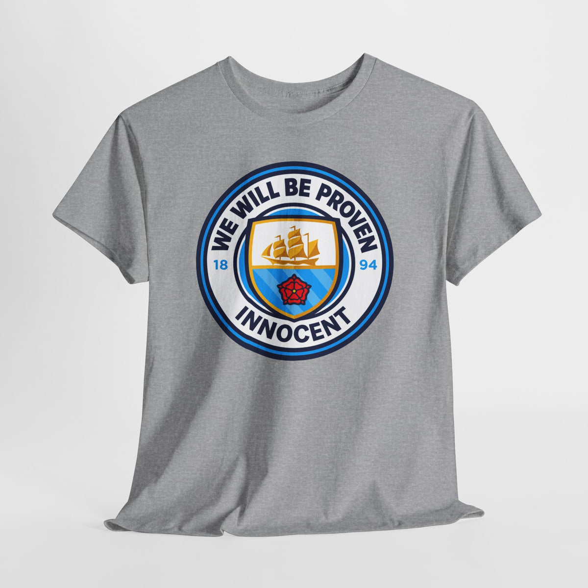 “We Will Be Proven Innocent” Justice Manchester City Cotton T-Shirt